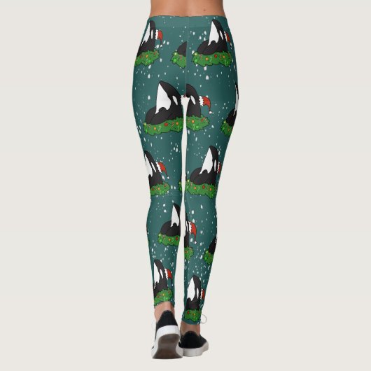 Vakankerfeestdag Orca Killer Whale  Leggings (Achterkant)