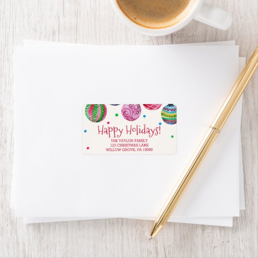 Vakankerfeestdag Ornament Etiket (Insitu)