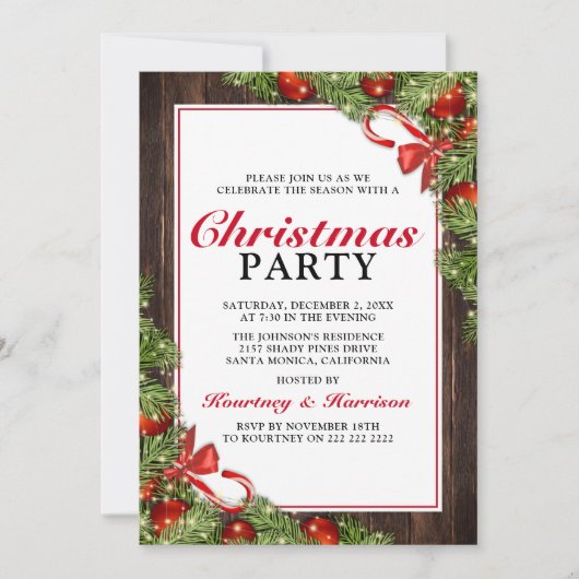 Vakankerfeestdag Rustige pine Kaart (Voorkant)