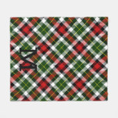 Vakankerfeestdagen met Initiaal van Monogram Festi Fleece Deken (Voorkant (Horizontaal))