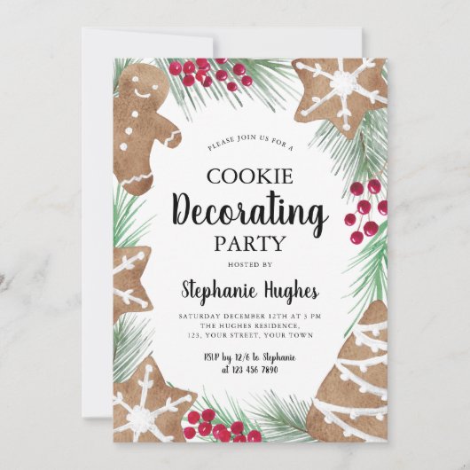 Vakankerkerfeest Koekjesdeeg Kaart (Voorkant)