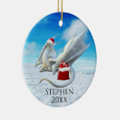 Vakankerkerstkerstkerstwinter Keramisch Ornament (Rechts)