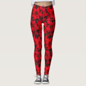 Vakankerrode ventilator Poinsettia Leggings (Voorkant)