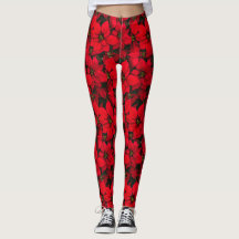 Vakankerrode ventilator Poinsettia Leggings