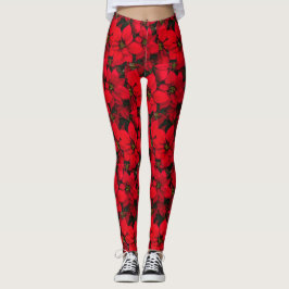 Vakankerrode ventilator Poinsettia Leggings