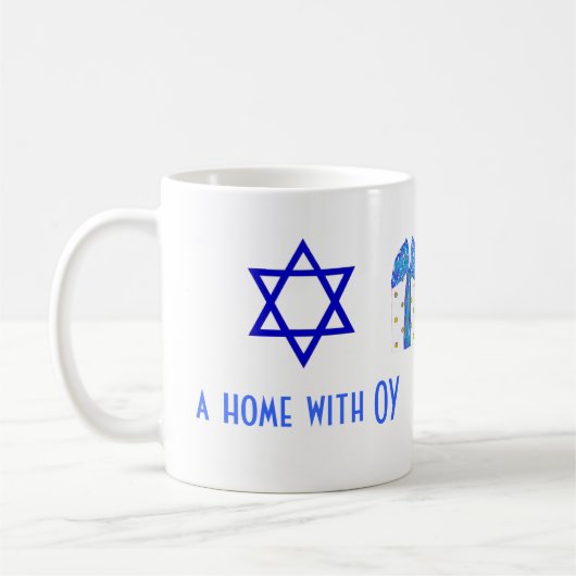 Vakankerst en hanukkah Humor Koffiemok (Links)