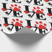 Vakantia Santapaws - Afdrukken met kerstklep Cadeaupapier (Hoek)