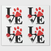 Vakantia Santapaws - Afdrukken met kerstklep Cadeaupapier (Vlak)