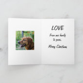 Vakantia Santapaws - Afdrukken met kerstklep Feestdagen Kaart (Binnen)