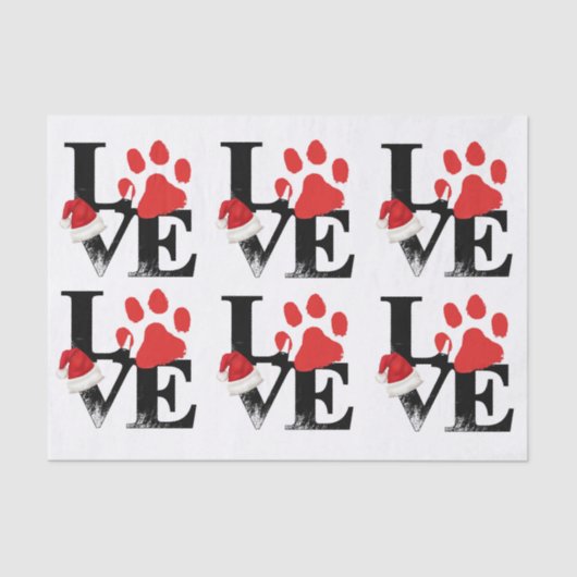 Vakantia Santapaws - Afdrukken met kerstklep Tissuepapier (Voorkant)