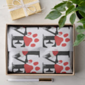 Vakantia Santapaws - Afdrukken met kerstklep Tissuepapier (Geschenk)