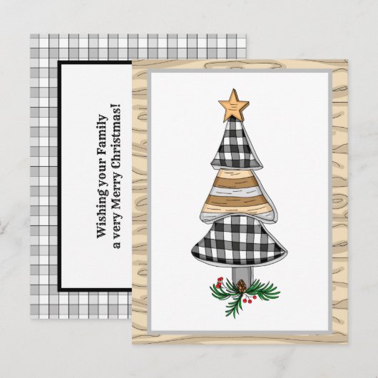 Vakantia voor kerstbomen in het land briefkaart (Voorkant / Achterkant)