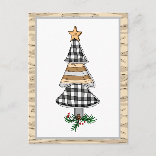 Vakantia voor kerstbomen in het land briefkaart (Voorkant)