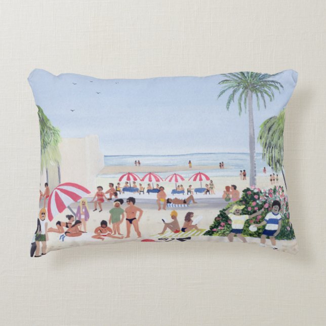 Vakantie 1990 decoratief kussen (Voorkant)