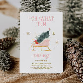 Vakantie 1e verjaardag roze kaart