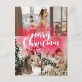 Vakantie 3 Foto's | Moderne feestdagen Briefkaart (Voorkant)