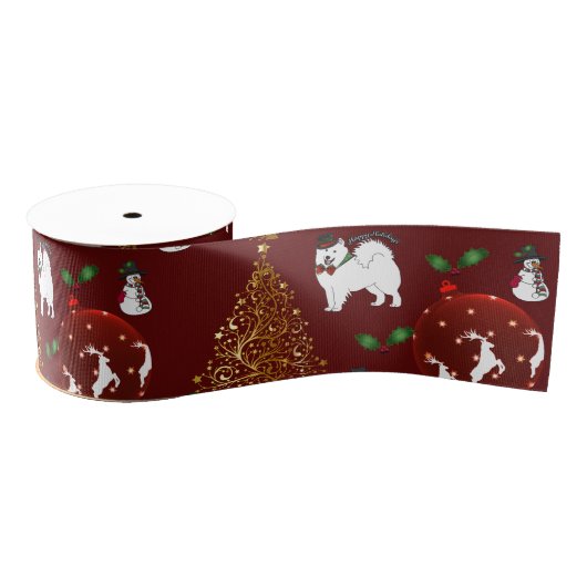 Vakantie 3 in Ribbon: Samoyeds, rendier...   Grosgrain Lint (Spoel)