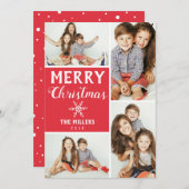 Vakantie 4 - Fotocollage Feestdagenkaart (Voorkant / Achterkant)