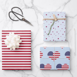 Vakantie 4 juli inpakpapier (3 vellen) vel