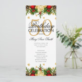 Vakantie 50e verjaardag Programma Gold met menu (Staand voorkant)