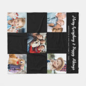 Vakantie 5 Afbeelding Quilt Collage Gepersonalisee Fleece Deken (Voorkant (Horizontaal))