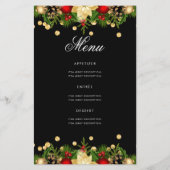 Vakantie 60e verjaardag Programma Gold met menu (Achterkant)