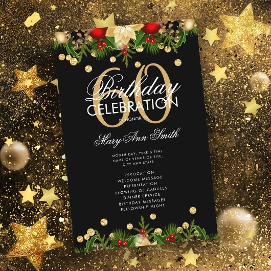 Vakantie 60e verjaardag Programma Gold met menu