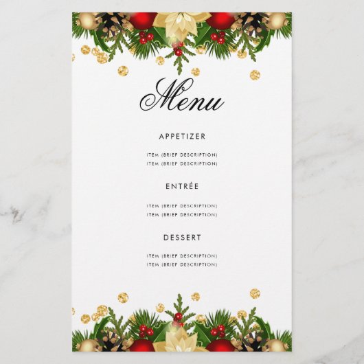 Vakantie 60e verjaardag Programma Gold met menu (Achterkant)