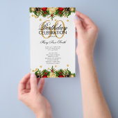 Vakantie 60e verjaardag Programma Gold met menu (Hand)