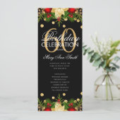 Vakantie 60e verjaardag Programma Gold met menu (Staand voorkant)