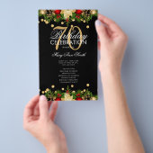 Vakantie 70e verjaardag Programma Gold met menu (Hand)