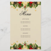 Vakantie 70e verjaardag Programma Gold met menu (Achterkant)