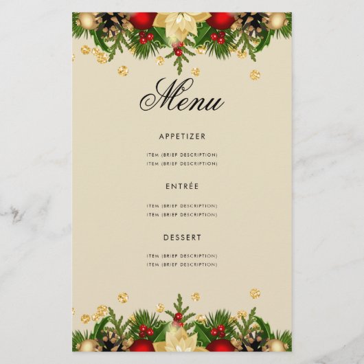 Vakantie 70e verjaardag Programma Gold met menu (Achterkant)