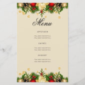 Vakantie 70e verjaardag Programma Gold met menu (Achterkant)