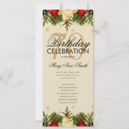 Vakantie 70e verjaardag Programma Gold met menu