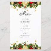 Vakantie 80e verjaardag Party Programma Goud w / M (Achterkant)