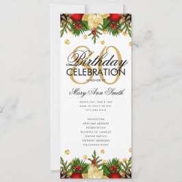 Vakantie 80e verjaardag Party Programma Goud w / M