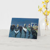 Vakantie aan de Hudson | George Luks Kaart (Gele Bloem)