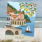 Vakantie aan de kust van Italië Art Keepsake Briefkaart