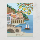 Vakantie aan de kust van Italië Art Keepsake Briefkaart (Voorkant)