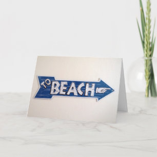 vakantie aan het strand kaart
