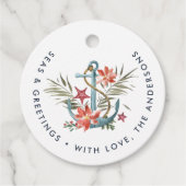 Vakantie aan zee | Gepersonaliseerde Kustgeschenk  Bedankjes Labels (Voorkant)