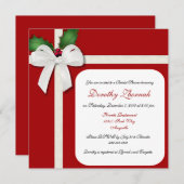 Vakantie Aangepaste bridal Shower Uitnodiging (Voorkant / Achterkant)