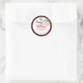 Vakantie aangepaste logo productverpakking ronde sticker (Tas)