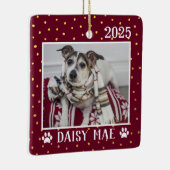 Vakantie aangepaste pagina's bevestigen Jaar Verf  Keramisch Ornament (Rechts)