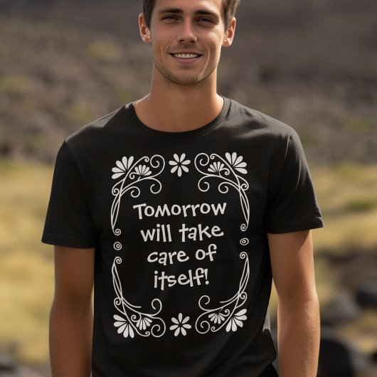 Vakantie Aangepaste Tekst Zorgeloze Feestdag T-shirt