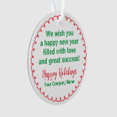 Vakantie Acryl Kerst Ornament (voorkant)