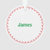 Vakantie Acryl Kerst Ornament (achterkant)