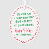 Vakantie Acryl Kerst Ornament  (voorkant)