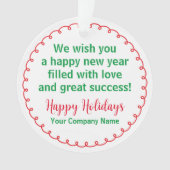 Vakantie Acryl Kerst Ornament (voorkant)